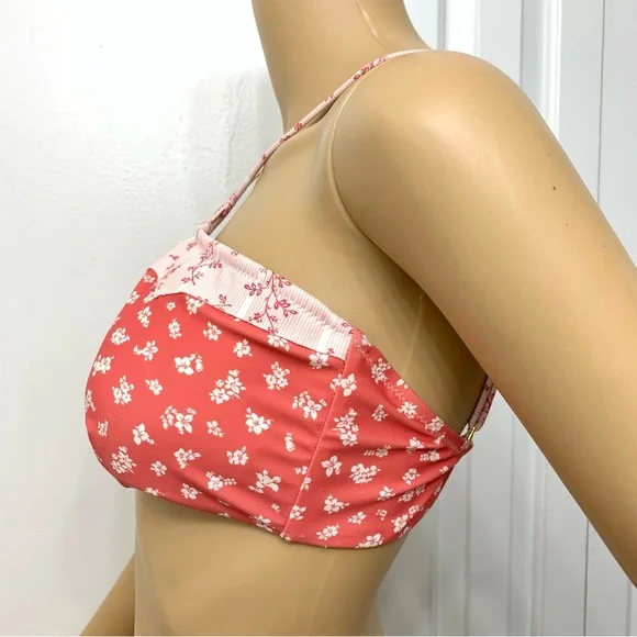 Polo by Ralph Lauren Floral Bikini Top Criss-Cross swimsuit size L - Picture 6 of 10
